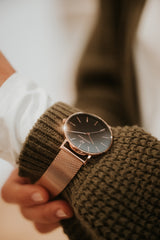 Roségold Black Diamond Uhr