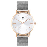 Rosègold Silver Diamond Uhr