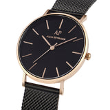 Black Roségold Diamond Uhr