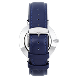 John Pettersson Silver Blue Leather Herren Armbanduhr - Unsere Herren Uhr ist das richtige Accessoire für besondere Momente im Alltag.