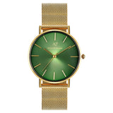 Gold Green Diamond Uhr