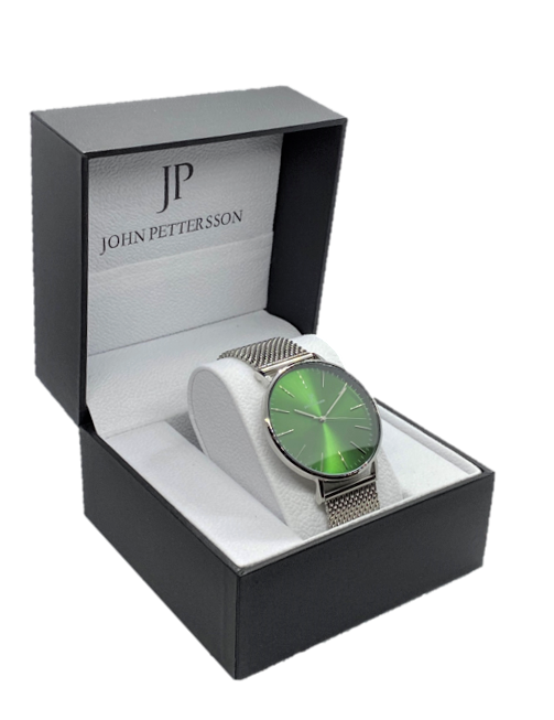 John Pettersson Silver Green Herren Armbanduhr - Unsere Herren Uhr ist das richtige Accessoire für besondere Momente im Alltag.