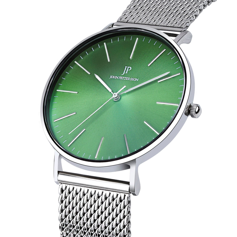 Silver Green Diamond Uhr
